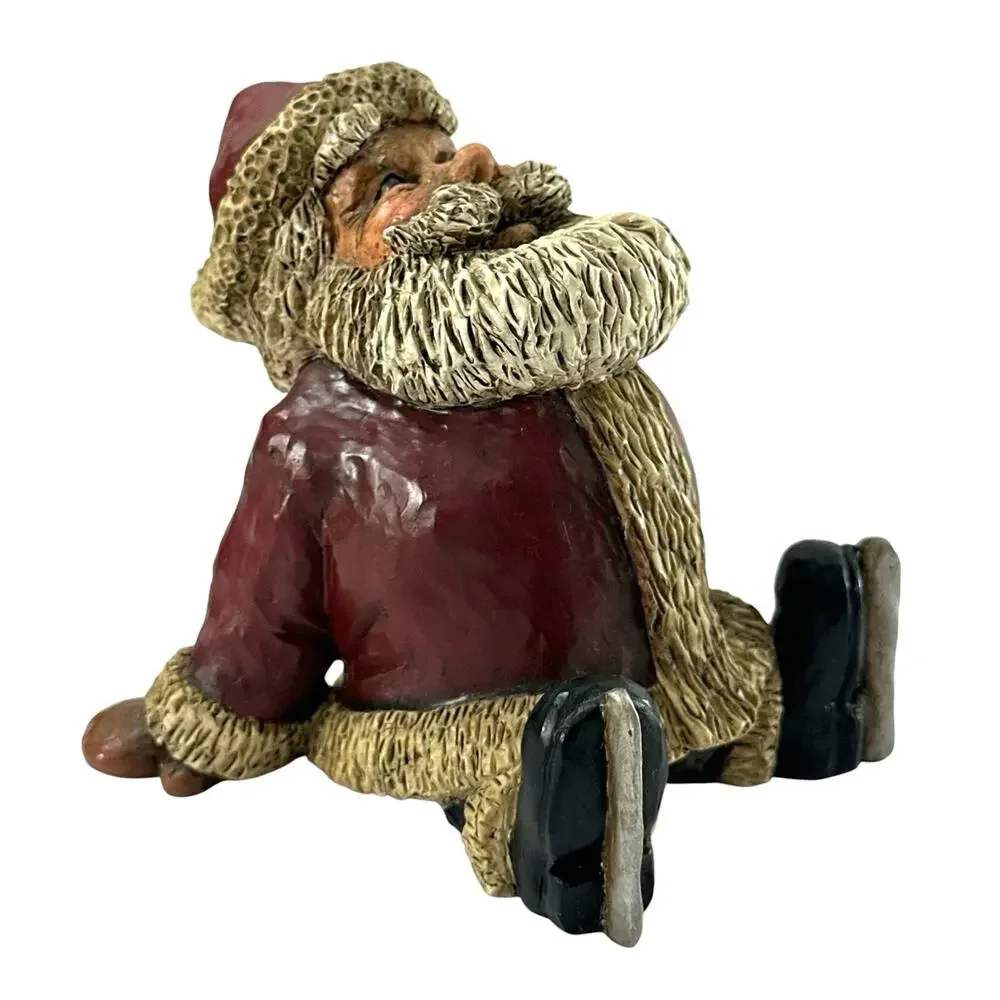 Janco Studio Bert Anderson Seated Santa Resin Figurine Christmas Decor 1999 4”